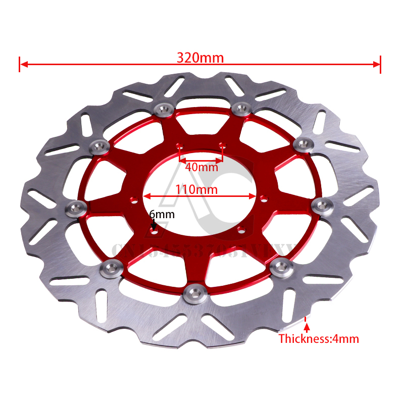 Плавающий тормозной диск мотоц – обзор и цена Floating Brake Disc 320Mm Supermoto